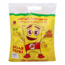 Qatar Pafki Crispy Corn Curls Cheese Flavour 24 x 25 g -- قطر بافكي - ذرة مقرمشة بنكهة الجبنة 24 × 25 جم