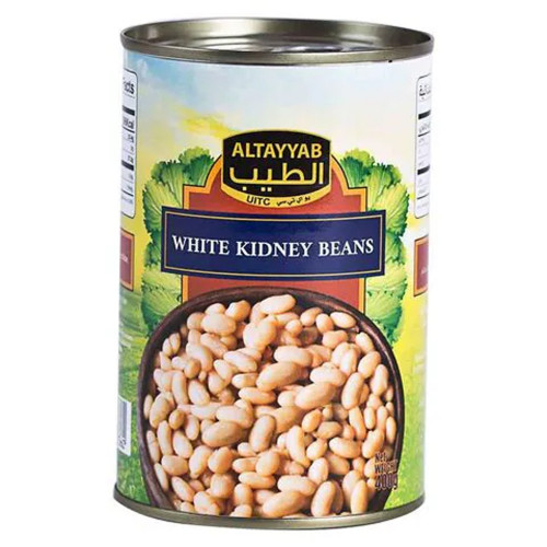 Al Tayyab White Beans 400g -- الطيب فاصوليا بيضاء 400 جرام