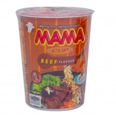 Mama Beef Flavour Cup Noodles 70g -- ماما كوب نودلز بنكهة اللحم البقري 70 جرام