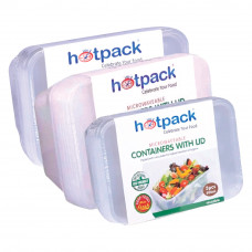 Hotpack Microwave Rect Contnr 500Ml+750Ml+1000Ml