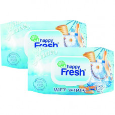 Happy Fresh Wet Wipes 2X100Pcs Astd