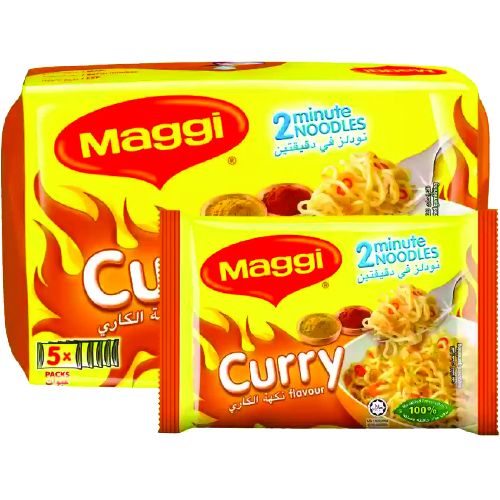 Nestle Maggi 2Minutes Curry Noodle 79Gm X5S