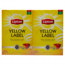 Lipton Yellow Label Tea Dust Value Pack 2 x 450 g -- غبار شاي حزمة قيمة 2*450ج