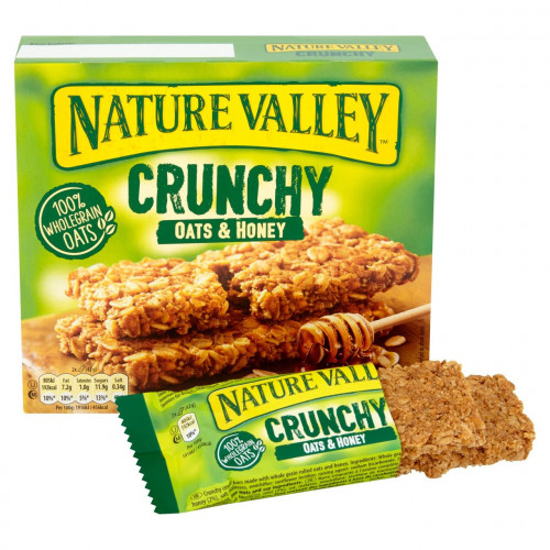 Nature Valley Crunchy Oats & Honey Granola Bar 5 x 42g -- ناتور فالي كرانشي شوفان &عسل جرانولا شريط 5842ج