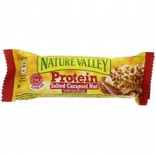 Nature Valley Protein Salted Caramel Nut Bar 40g -- ناتور فالي بروتين مملحة كاراميل مكسرة شريطة40ج