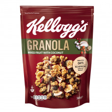 Kellogg's Granola Mixed Fruit with Coconut 340g -- كيلوجس جرانولا فواكه مشكلة بجوز الهند 340جم