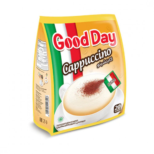 Good Day Instant Coffee Cappuccino 3 In 1 Bag 25g -- جودوي كابتشينو 3في1كيس25ج سريعة تحضير