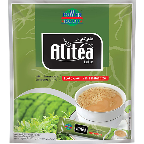 AliTea 5 in 1 Latte instant Coffee Pouch 20 gm x 18 Pcs -- أليتي 5في1ليتي كيس كافية سريعة تحضير لاتي20جم*18حبة