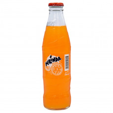 Mirinda Orange Soft Drink Bottle 250ml -- ميرندا - زجاجة عصير برتقال ٢٥٠ مل