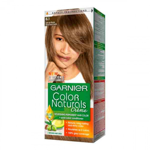 Garnier Color Naturals Creme Hair Color Kit Dark Ash Blond 6 1