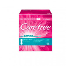 Carefree Cotton Breathable Fresh 58’S -- فوط صحيه نسائيه قطنيه و لشعور بالإنتعاش 58 حبه من كير فري