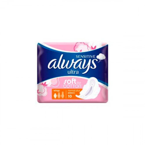 Always Ultra Sensitive L Plus 10S -- اولويز فوط صحية الرفيعة بلس سينسيتف 10 حبات