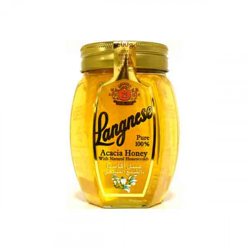 Langnese Acacia Honey With Comb 500gm