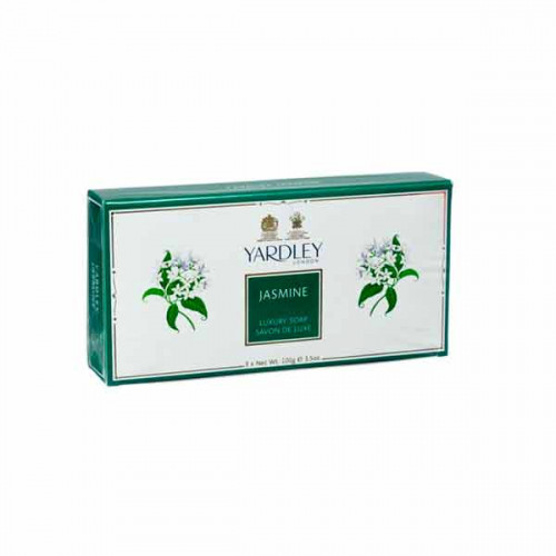 Yardley Luxury Soap Jasmine 3 x 100gm -- صابون إنجليزي فاخر بالياسمين 100 جرام 3 حبه من ياردلي