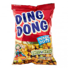 Ding Dong Mixed Nuts Hot & Spicy 100gm -- دنج دونج  خليط حبوب محمصة بالنكهه  الحارة 100 جرام  