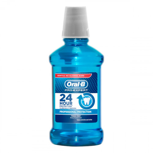 Oral-B Mouthwash Pro-Expert Fresh Mint 250ml -- أورال-بي غسول الفم برو إكسبرت بالنعناع المنعش 250 مل