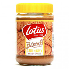 Lotus Biscoff Crunchy Biscuit Spread 380gm - لوتس بيسكوف بسكويت كرانشي قابل للدهن 380 جم