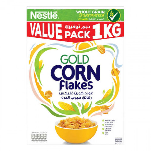 Nestle Gold Corn Flakes 1Kg -- نستلة جولد كورن فليكس 1 كجم