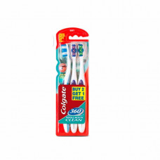 Colgate 360 Tooth Brush Medium 1 + 1 Free -- كولجت فرشاه اسنان متوسطه- لنظافه الفم بالكامل-1+1 مجانيه