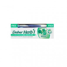 Dabur Herbal Toothpaste Basil 150gm -- دابر معجون اسنان بعشبه الريحان 150 جرام