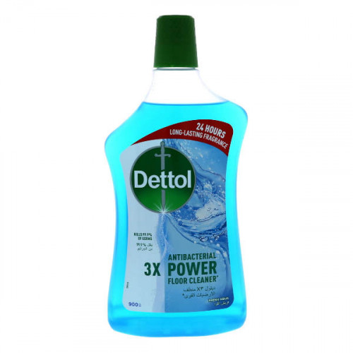 Dettol Antibacterial Power Floor Cleaner Fresh Aqua 900ml -- ديتول منظف الأرضيات القوي - فريش اكوا 900 مل