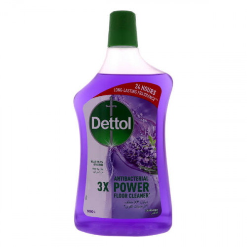 Dettol Antibacterial Power Floor Cleaner Lavender 900ml -- ديتول منظف الأرضيات القوي المضاد للبكتريا باللافندر 900 مل