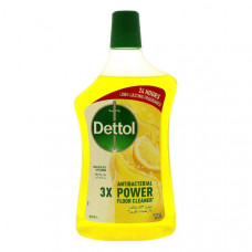 Dettol Antibacterial Power Floor Cleaner Lemon 900ml -- ديتول منظف الأرضيات القوي المضاد للجيراثيم - برائحة الصبار 900 مل