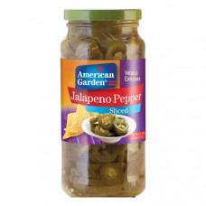 American Garden Jalapeno Pepper Sliced 453gm --أميريكان جاردن فلفل هلابينو شرائح 453 جم