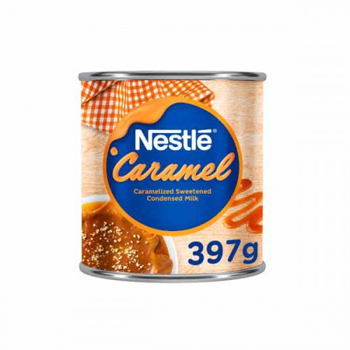Nestle Sweetened Condenced Milk Caramel 397gm -- نستلة حليب محلّي مكثف بالكراميل 397 جم