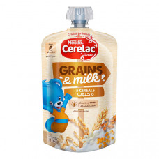 Nestle Cerelac Grains & Milk 5 Cereals 110gm -- سيريلاك حبوب وحليب نستله 5 حبوب 110 جم