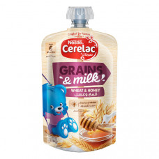 Nestle Cerelac Grains & Milk Wheat & Honey 110gm -- نستلة سيريلاك حبوب وحليب قمح وعسل 110 جم