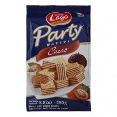 Lago Party Wafers Cacao 250gm -- لاجو بارتي ويفر كاكاو 250 جم