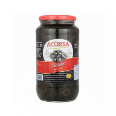 Acorsa Black Olives Sliced 450gm -- برطمان زيتون أسود شرائح 450 جرام من اكورسا 