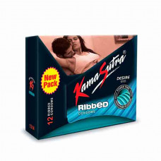 Kamasutra Condoms Ribbed 12s -- كاما سوترا واقي ذكري مضلع 12 حبه