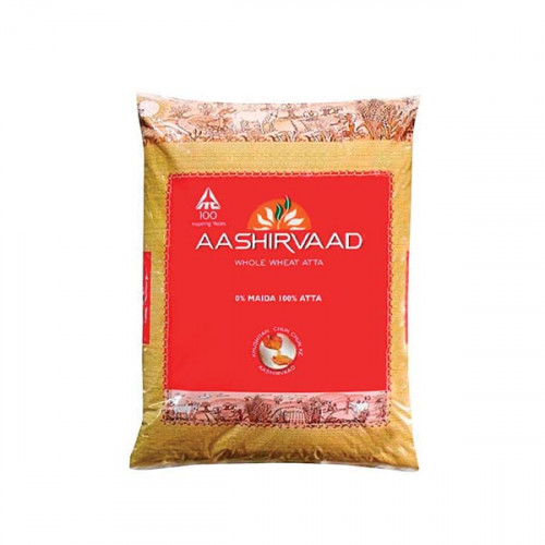 Aashirvaad Whole Wheat Flour(Shudh Chakki Atta) 5Kg -- دقيق القمح الكامل من اشيرفاد 5 كيلو