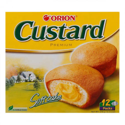 Orion Custard Premium Soft Cake 276gm --اوريون كاسترد بريميوم كيك ناعم 276 جم