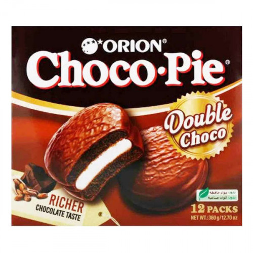 Orion Choco-Pie Double Choco 360gm - اوريون شوكو باي دبل شوكو 360 جم