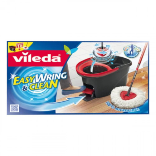 Vileda Easy Wring & Clean Spin Mop Set -- فيلدا ممسحة دوارة سهلة التنظيف والعصر
