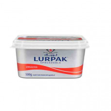 Lurpak Spreadable Butter Unsalted 500gm -- لورباك زبدة قابلة للدهن غير مملحه 500 جرام