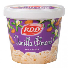 KDD Ice Cream Vanilla Almond 1Ltr -- كي دي دي أيس كريم الفانيلا و اللوز 1 لتر 
