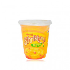 Amul Shrikhand Mango 500gm -- حلوي الحليب الحامض بنكهه المانجو 500 جرام من امول